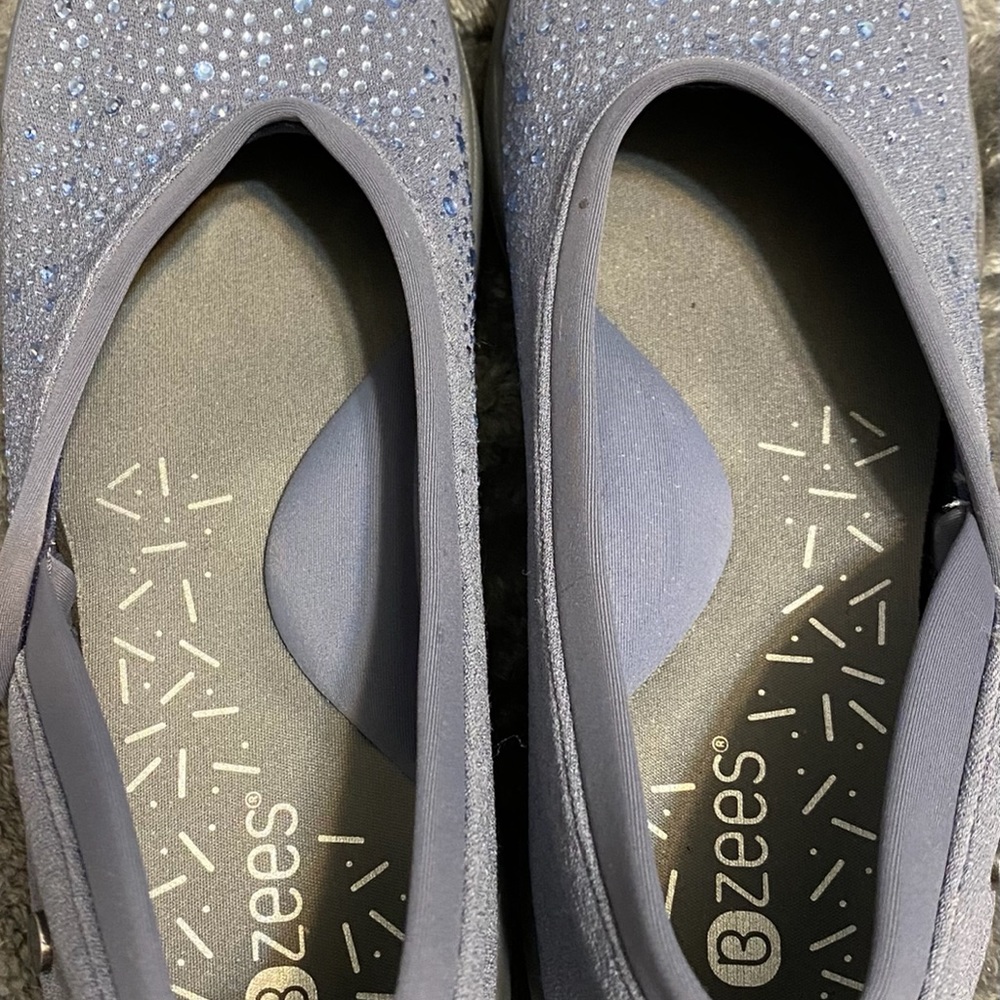 Bzees -Sparkly Slip -Grayish Blue-beautiful